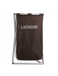 Cesto Sencillo para Ropa Plegable Sencillo Modelo OR-428480 color Chocolate Namaro Design