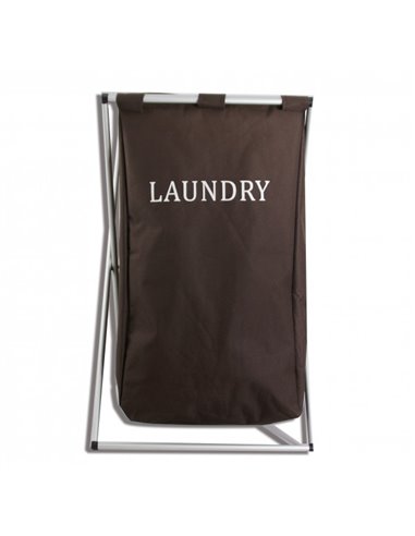Cesto Sencillo para Ropa Plegable Sencillo Modelo OR-428480 color Chocolate Namaro Design