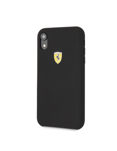 Case de Silicona Ferrari Logo Negro para iPhone XR Case de Silicona Ferrari Logo Negro para iPhone XR
